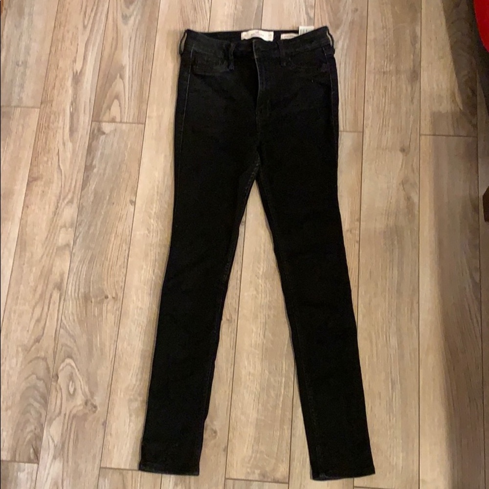 Black high waisted skinny jeans